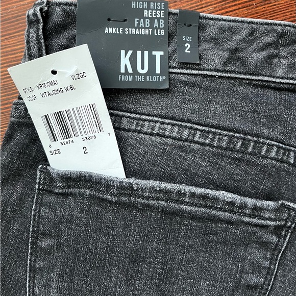NWT Kut from the Kloth high rise Reese Fab ankle straight leg - Picture 3 of 3